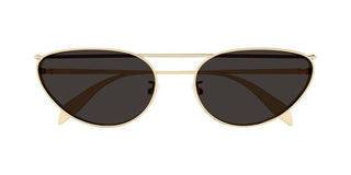 Alexander McQueen AM0424S women Gold Round Sunglasses