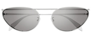 Alexander McQueen AM0424S women Silver Round Sunglasses