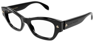 Alexander McQueen AM0429O women Black Cat Eye Eyeglasses