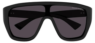 Alexander McQueen AM0430S men Black Shield Sunglasses