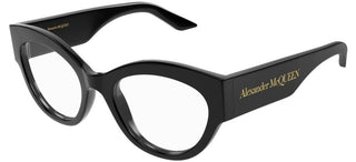 Alexander McQueen AM0435O women Black Cat Eye Eyeglasses