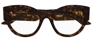 Alexander McQueen AM0435O women Havana Cat Eye Eyeglasses