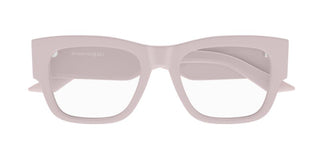 Alexander McQueen AM0436O women Pink Squared Eyeglasses