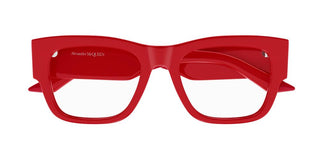 Alexander McQueen AM0436O women Red Squared Eyeglasses