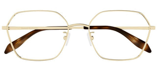 Alexander McQueen AM0437O women Gold Squared Eyeglasses