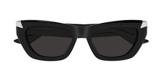 Alexander McQueen AM0440SA women Black Cat Eye Sunglasses