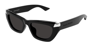 Alexander McQueen AM0440SA women Black Cat Eye Sunglasses