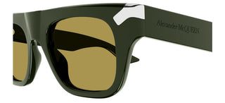 Alexander McQueen AM0441S men Green Squared Sunglasses