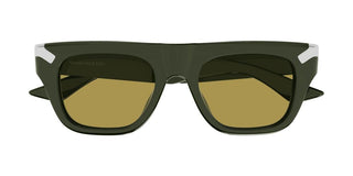 Alexander McQueen AM0441S men Green Squared Sunglasses