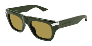 Alexander McQueen AM0441S men Green Squared Sunglasses