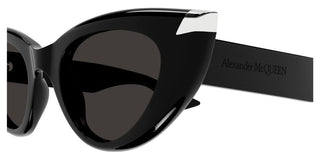 Alexander McQueen AM0442S women Black Cat Eye Sunglasses