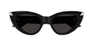 Alexander McQueen AM0442S women Black Cat Eye Sunglasses