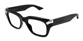 Alexander McQueen AM0443O men Black Squared Eyeglasses