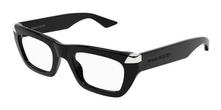 Alexander McQueen AM0444O unisex Black Squared Eyeglasses