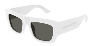 Alexander McQueen AM0449S men White Squared Sunglasses