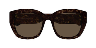 Alexander McQueen AM0451SA women Havana Butterfly Sunglasses