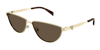 Alexander McQueen AM0456S women Gold Cat Eye Sunglasses