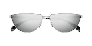 Alexander McQueen AM0456S women Silver Cat Eye Sunglasses