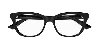 Alexander McQueen AM0461O women Black Squared Eyeglasses