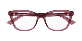 Alexander McQueen AM0461O women Red Squared Eyeglasses