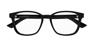 Alexander McQueen AM0462O men Black Squared Eyeglasses