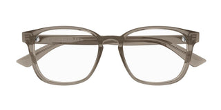 Alexander McQueen AM0462O men Brown Squared Eyeglasses