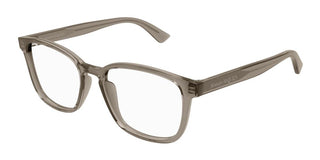 Alexander McQueen AM0462O men Brown Squared Eyeglasses