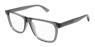 Alexander McQueen AM0463O men Grey Squared Eyeglasses