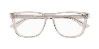 Alexander McQueen AM0463O men Transparent Squared Eyeglasses