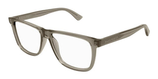 Alexander McQueen AM0463O men Brown Squared Eyeglasses