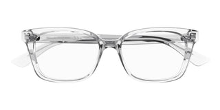 Alexander McQueen AM0464O women Transparent Squared Eyeglasses