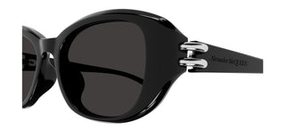 Alexander McQueen AM0470S women Black Round Sunglasses