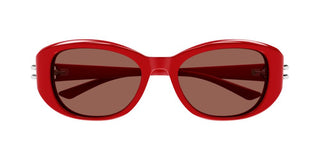 Alexander Mcqueen Am0470s Women Red Oval Sunglasses