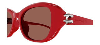 Alexander McQueen AM0470S women Red Round Sunglasses