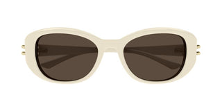 Alexander McQueen AM0470S women White Round Sunglasses