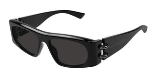 Alexander McQueen AM0471S unisex Black Squared Sunglasses