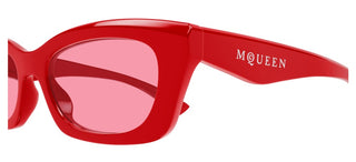 Alexander Mcqueen Am0474s Women Red Squared Sunglasses