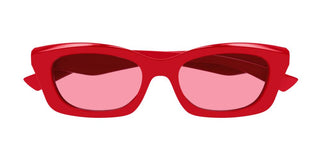 Alexander Mcqueen Am0474s Women Red Squared Sunglasses