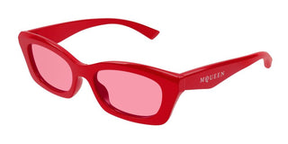 Alexander Mcqueen Am0474s Women Red Squared Sunglasses