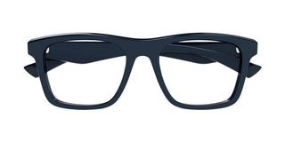 Alexander McQueen AM0475O unisex Blue Squared Eyeglasses