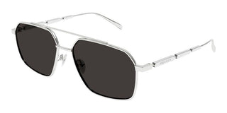 Alexander Mcqueen Am0477s Men Silver Pilot Sunglasses