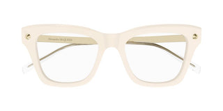 Alexander Mcqueen Am0484o Women White Squared Eyeglasses