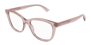 Alexander McQueen AM0487O women Transparent Squared Eyeglasses