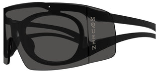 Alexander McQueen AM0489S unisex Black Shield Sunglasses