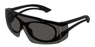 Alexander McQueen AM0489S unisex Black Shield Sunglasses