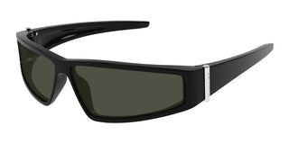 Alexander McQueen AM0490S unisex Black Geometric Sunglasses