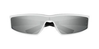 Alexander Mcqueen Am0491s Unisex Silver Geometric Sunglasses