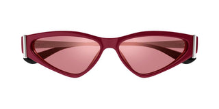 Alexander McQueen AM0493S women Red Geometric Sunglasses