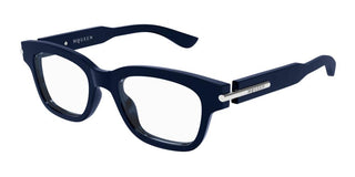 Alexander McQueen AM0497O unisex Blue Squared Eyeglasses