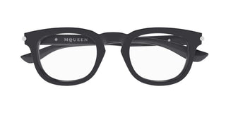 Alexander Mcqueen Am0498o Men Grey Round Eyeglasses